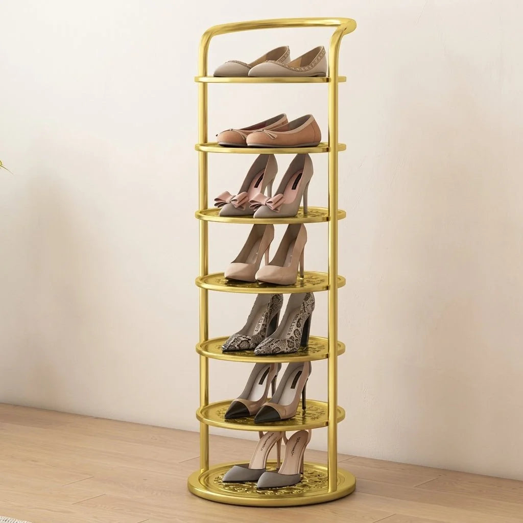 Shoe Rack | Slim & Space-Saving Metal Tower | 5–8 Tiers