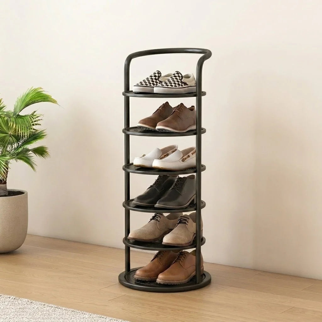 Shoe Rack | Slim & Space-Saving Metal Tower | 5–8 Tiers