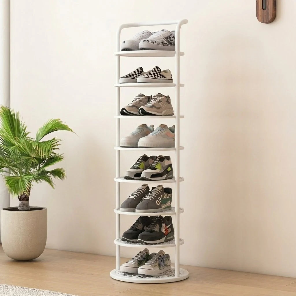 Shoe Rack | Slim & Space-Saving Metal Tower | 5–8 Tiers