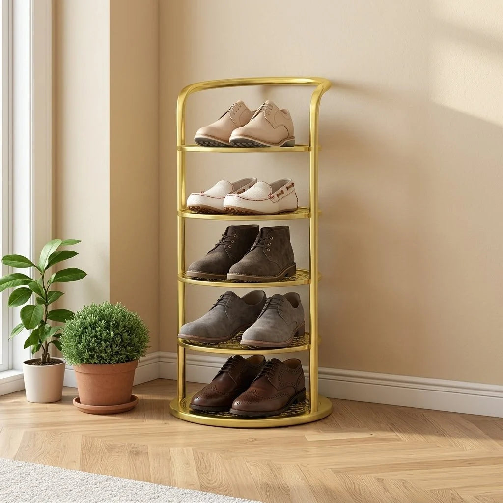 Shoe Rack | Slim & Space-Saving Metal Tower | 5–8 Tiers