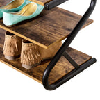 Shoe Rack | Space-Saving Rectangular Frame | Mounting Hardware Included