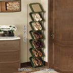 Shoe Storage Rack | Space-Saving Retro Style | 2–7 Tiers