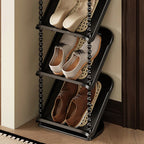 Shoe Storage Rack | Space-Saving Retro Style | 2–7 Tiers