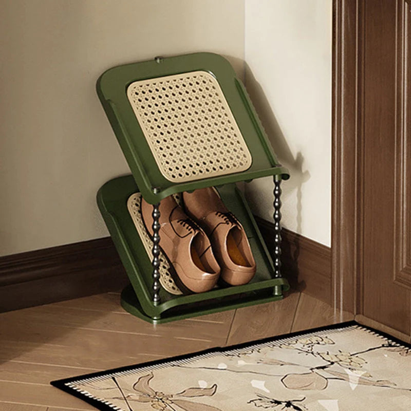 Shoe Storage Rack | Space-Saving Retro Style | 2–7 Tiers