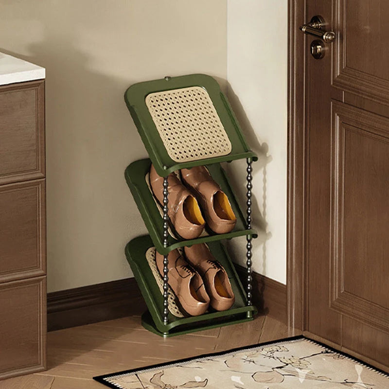 Shoe Storage Rack | Space-Saving Retro Style | 2–7 Tiers