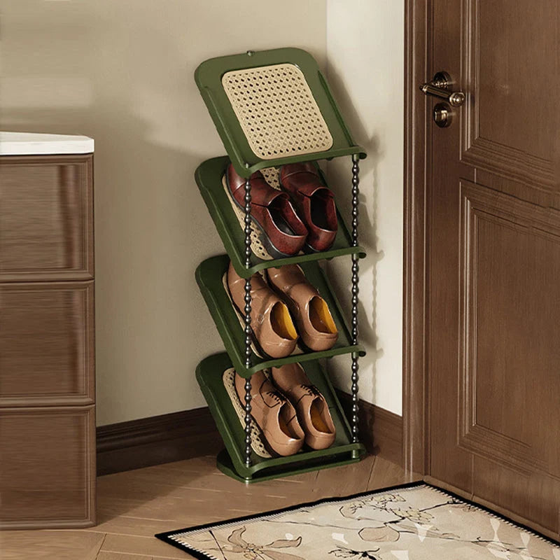 Shoe Storage Rack | Space-Saving Retro Style | 2–7 Tiers