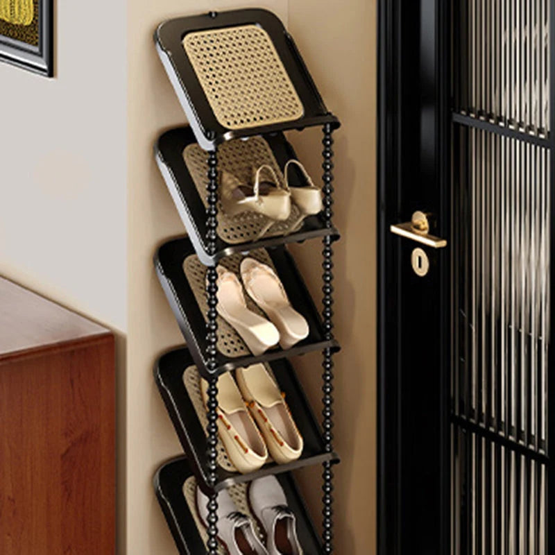 Shoe Storage Rack | Space-Saving Retro Style | 2–7 Tiers