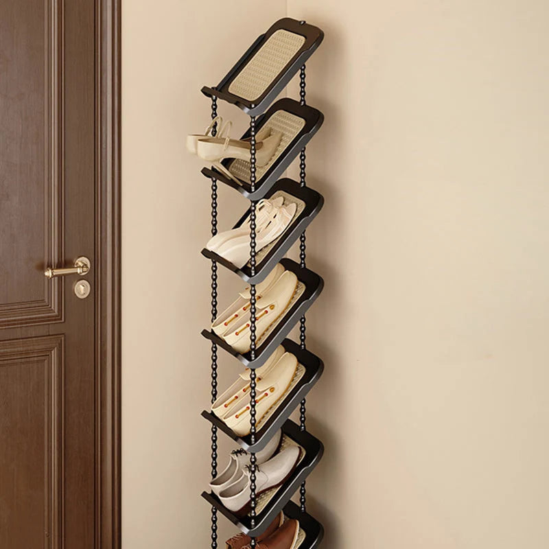Shoe Storage Rack | Space-Saving Retro Style | 2–7 Tiers