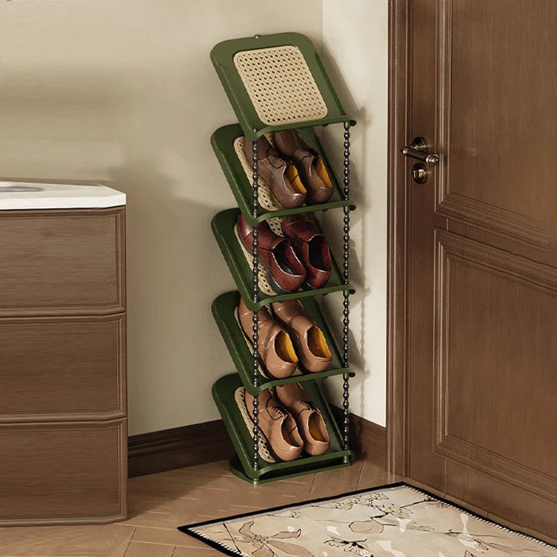 Shoe Storage Rack | Space-Saving Retro Style | 2–7 Tiers