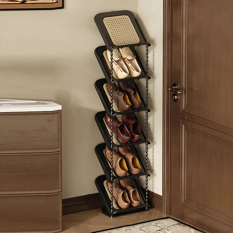 Shoe Storage Rack | Space-Saving Retro Style | 2–7 Tiers