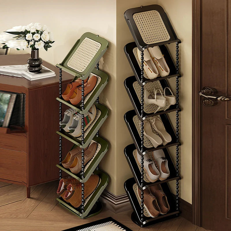 Shoe Storage Rack | Space-Saving Retro Style | 2–7 Tiers