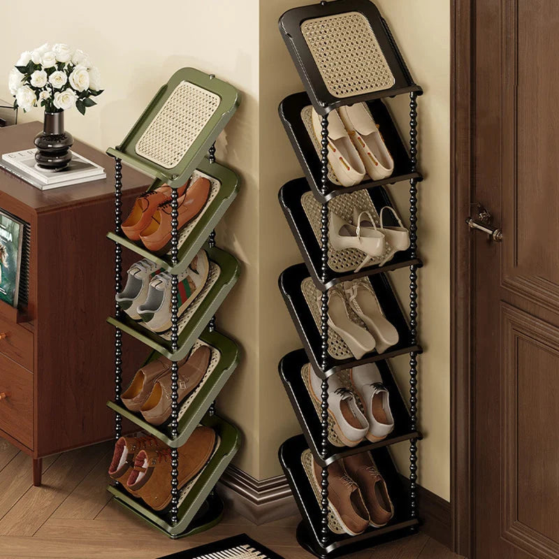 Shoe Storage Rack | Space-Saving Retro Style | 2–7 Tiers