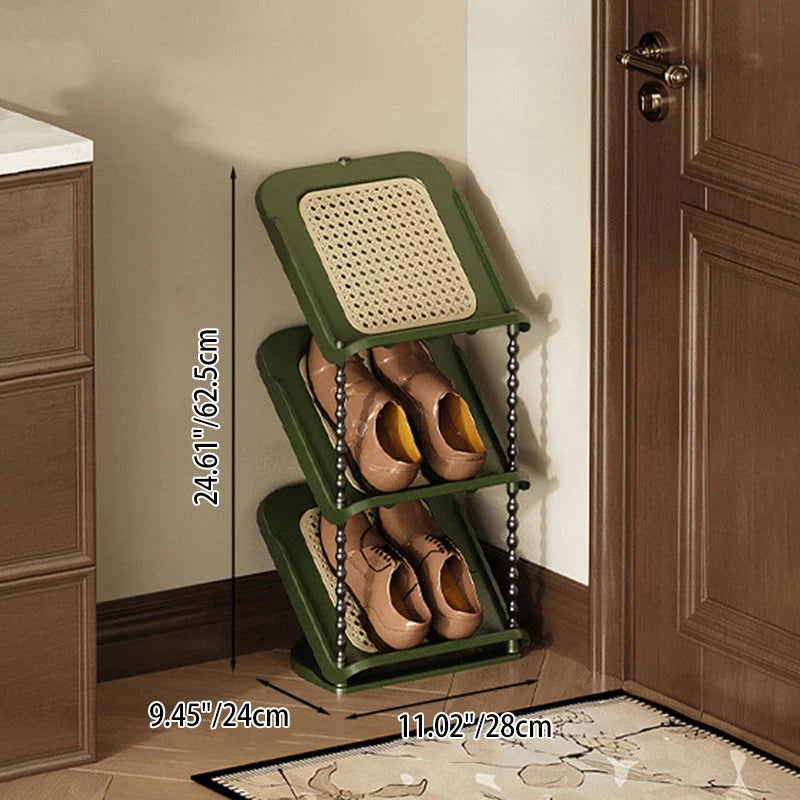 Shoe Storage Rack | Space-Saving Retro Style | 2–7 Tiers