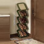 Shoe Storage Rack | Space-Saving Retro Style | 2–7 Tiers