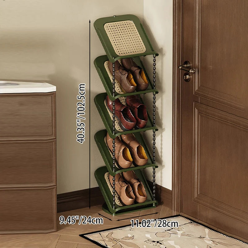 Shoe Storage Rack | Space-Saving Retro Style | 2–7 Tiers
