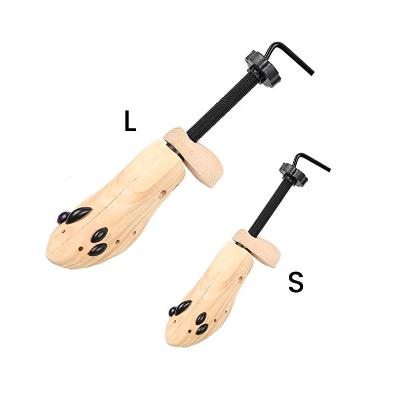 Shoe Stretcher | Natural Wood & Adjustable Fit | Sizes S–L