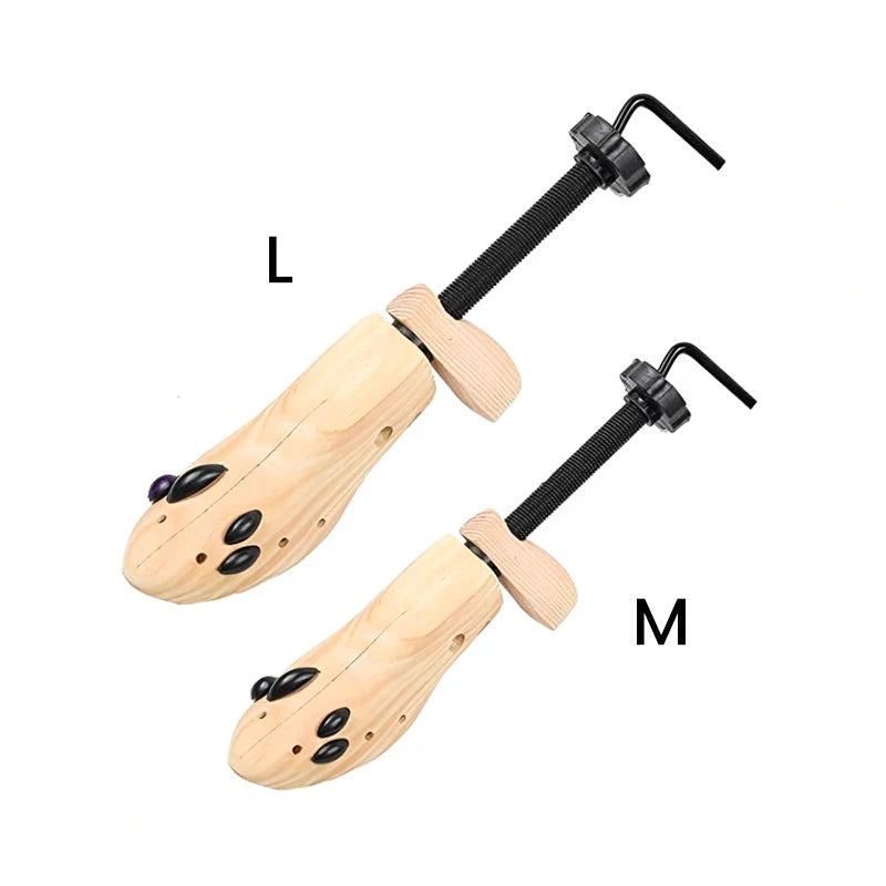 Shoe Stretcher | Natural Wood & Adjustable Fit | Sizes S–L
