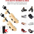 Shoe Stretcher | Natural Wood & Adjustable Fit | Sizes S–L