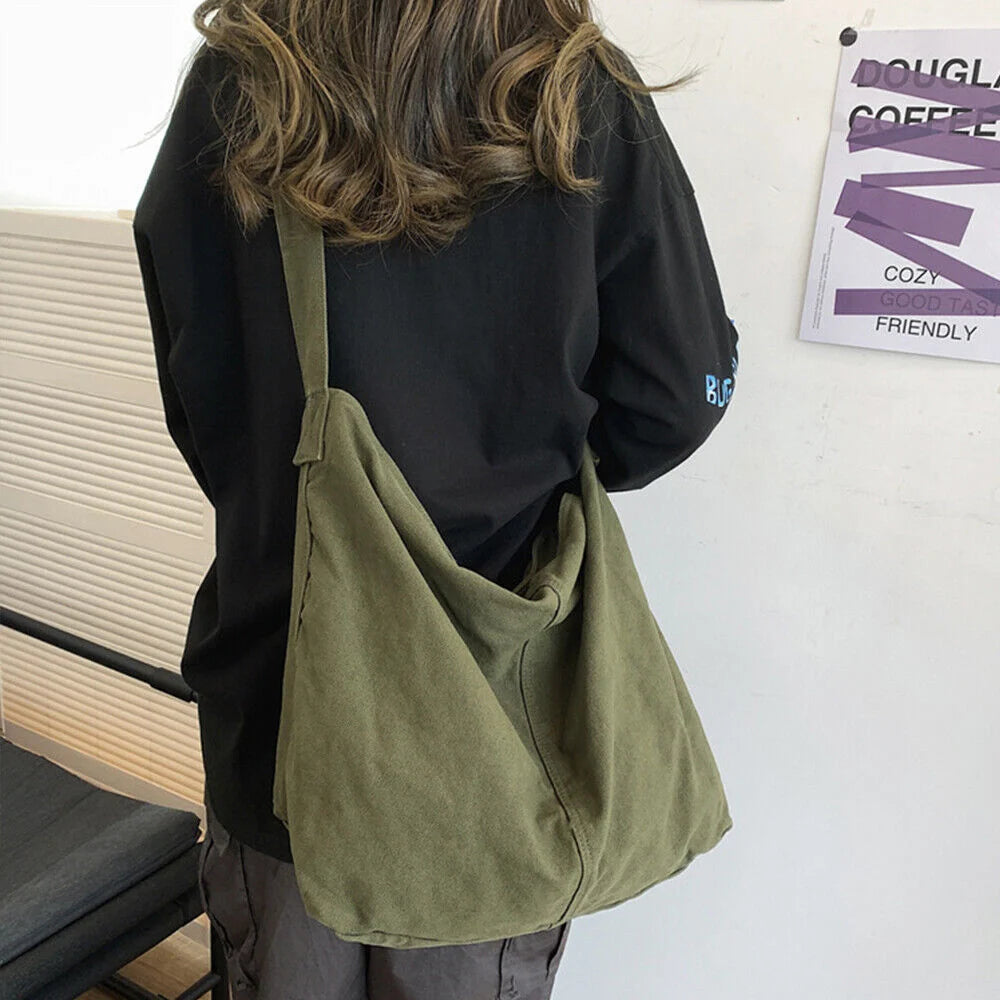 Shoulder Bag | Oversized Canvas & Laptop-Friendly
