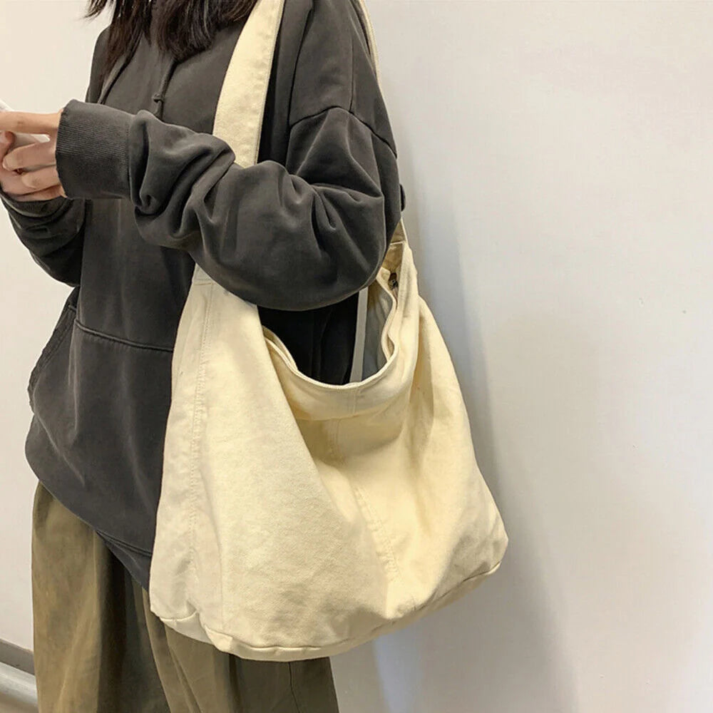 Shoulder Bag | Oversized Canvas & Laptop-Friendly