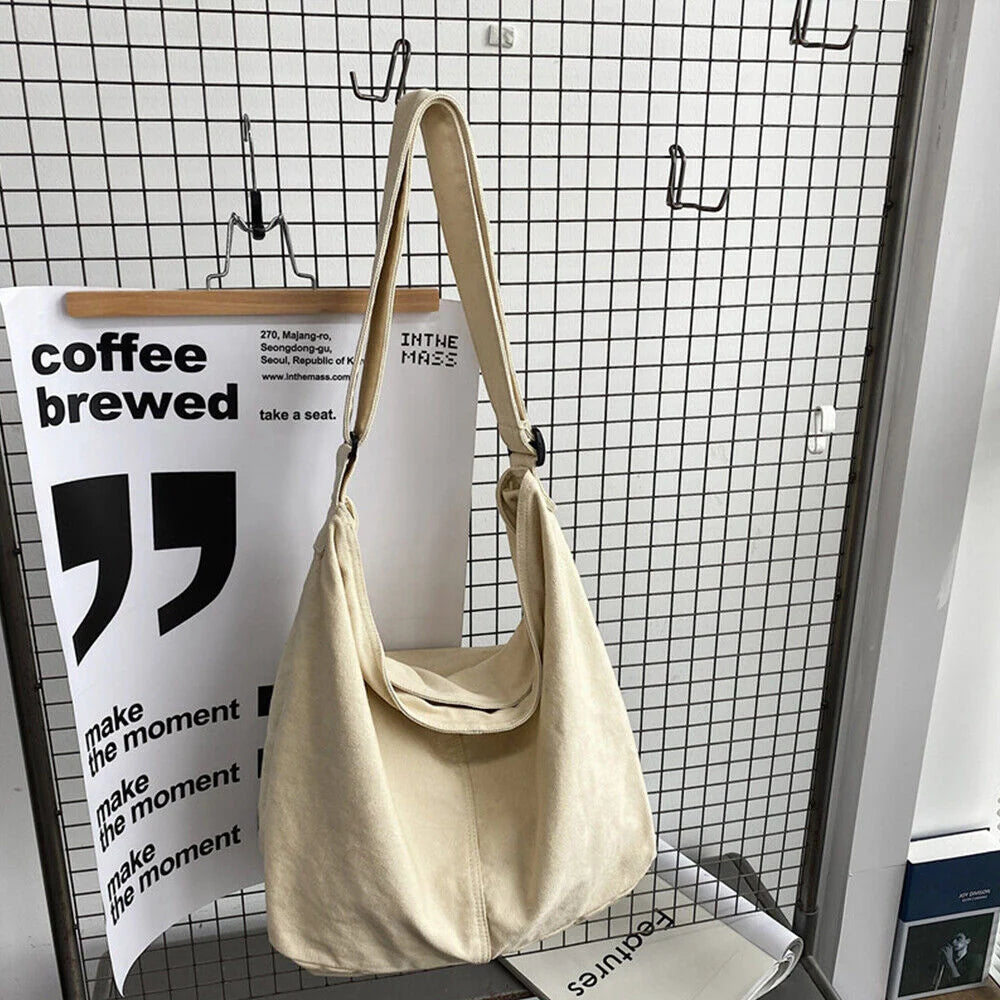 Shoulder Bag | Oversized Canvas & Laptop-Friendly