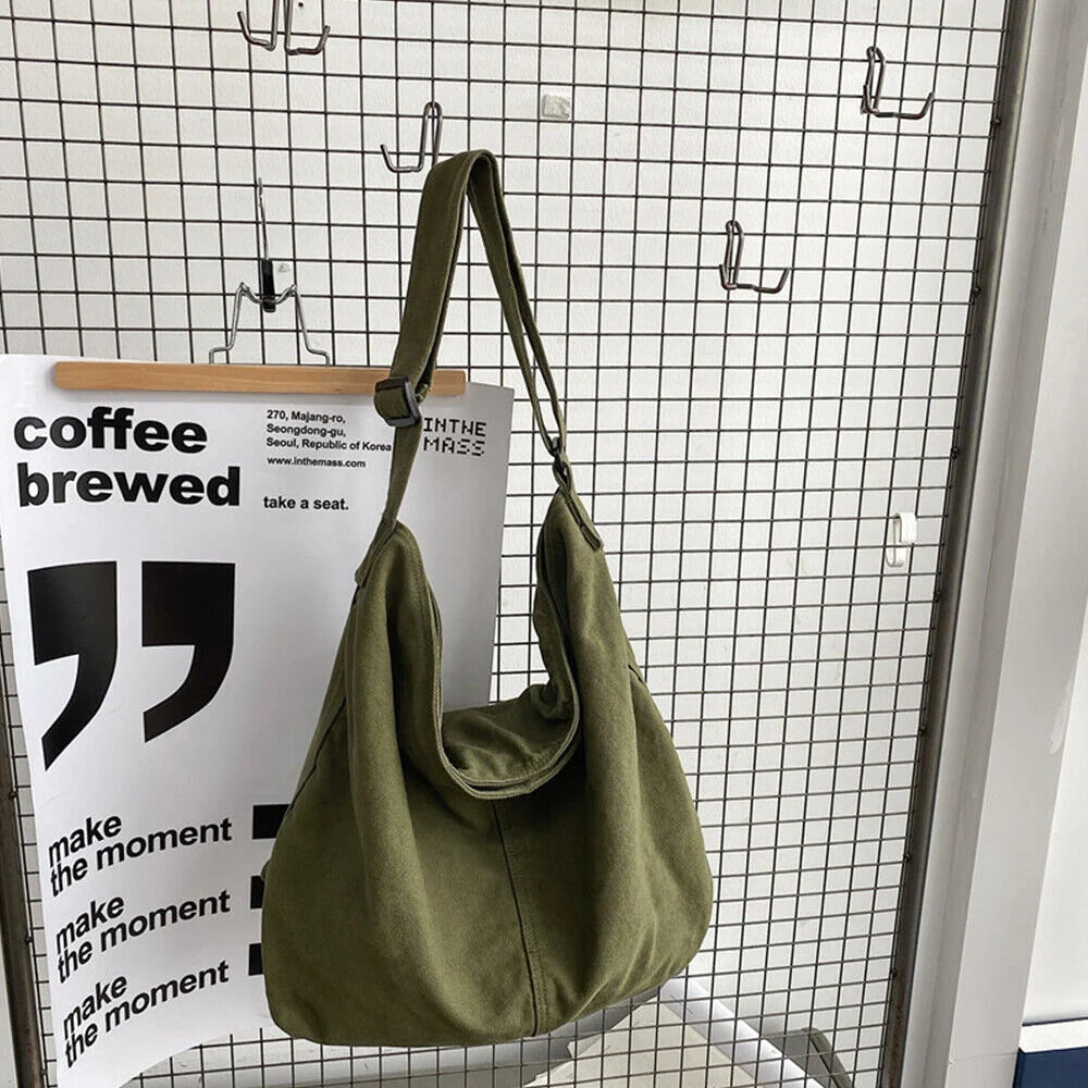 Shoulder Bag | Oversized Canvas & Laptop-Friendly
