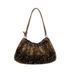 Shoulder Bag | Plush Faux Fur & Adjustable Strap