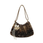 Shoulder Bag | Plush Faux Fur & Adjustable Strap