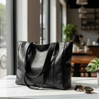 Shoulder Bag | PU Leather, Zip Closure & Multiple Pockets