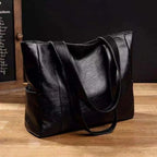 Shoulder Bag | PU Leather, Zip Closure & Multiple Pockets