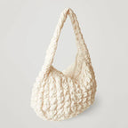 Shoulder Bag | Quilted Oversized Nylon & Polyester | 48 x 35 x 18 cm