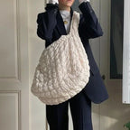 Shoulder Bag | Quilted Oversized Nylon & Polyester | 48 x 35 x 18 cm