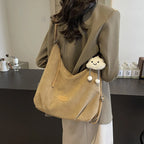 Shoulder Bag | Soft Suede, Spacious & Convertible Strap