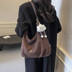 Shoulder Bag | Soft Suede, Spacious & Convertible Strap
