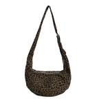 Shoulder Bag | Soft Suede, Wide Strap & Zipper Closure