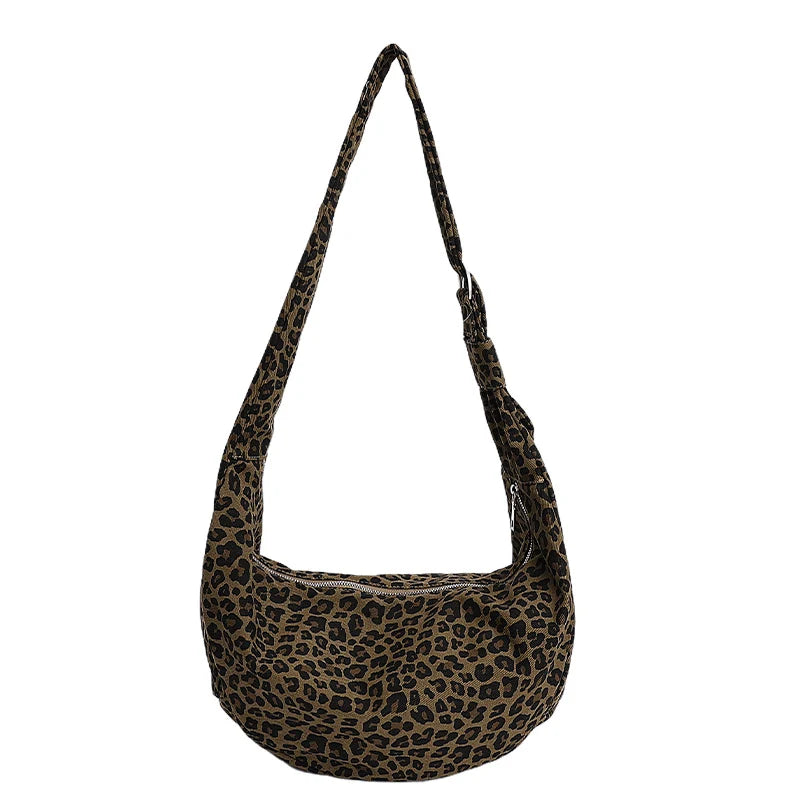 Shoulder Bag | Soft Suede, Wide Strap & Zipper Closure