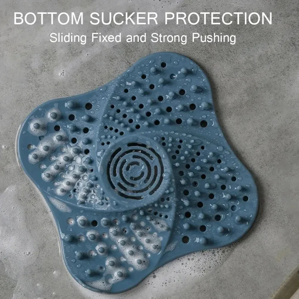 Shower Drain Hair Catcher | Spiral Trap & Suction Cups