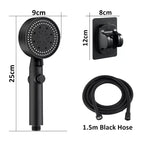 Shower Head | High-Pressure Air Injection & Self-Cleaning Silicone Nozzles