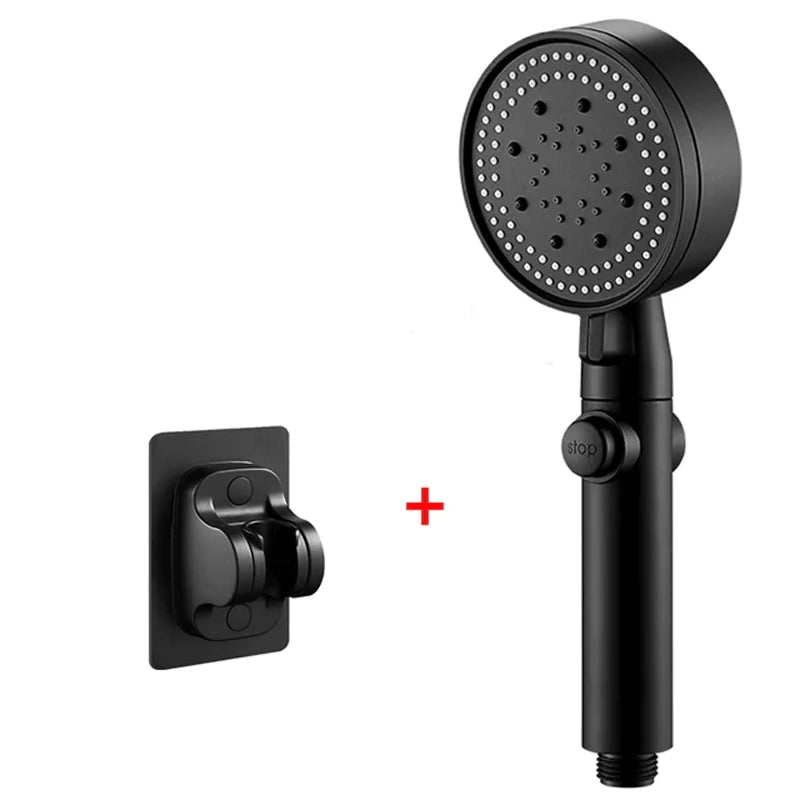 Shower Head | High-Pressure Air Injection & Self-Cleaning Silicone Nozzles