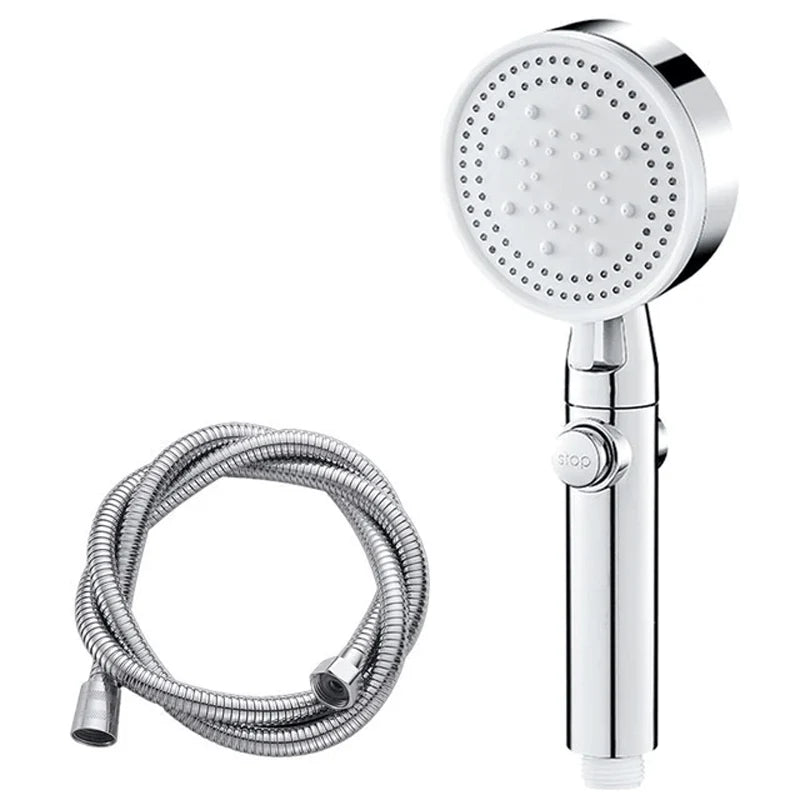Shower Head | High-Pressure Air Injection & Self-Cleaning Silicone Nozzles