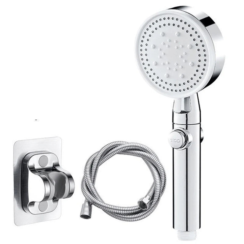 Shower Head | High-Pressure Air Injection & Self-Cleaning Silicone Nozzles