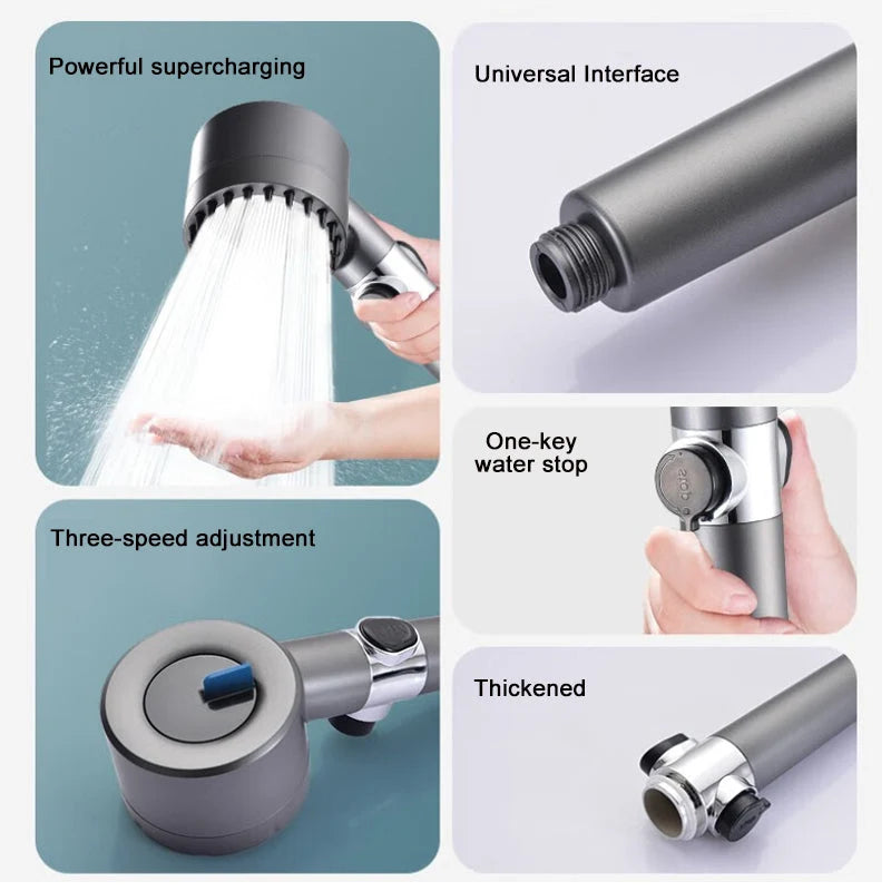 Shower Head | High-Pressure & Built-In Filter