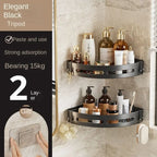 Shower Shelf | Corner Design & No-Drill Adhesive Mount