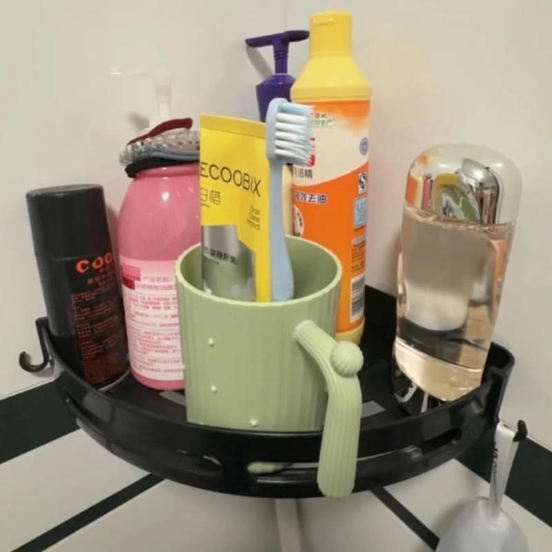 Shower Shelf | Corner Design & No-Drill Adhesive Mount