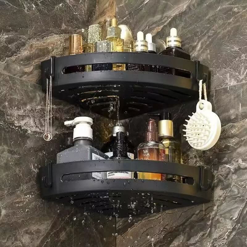 Shower Shelf | Corner Design & No-Drill Adhesive Mount