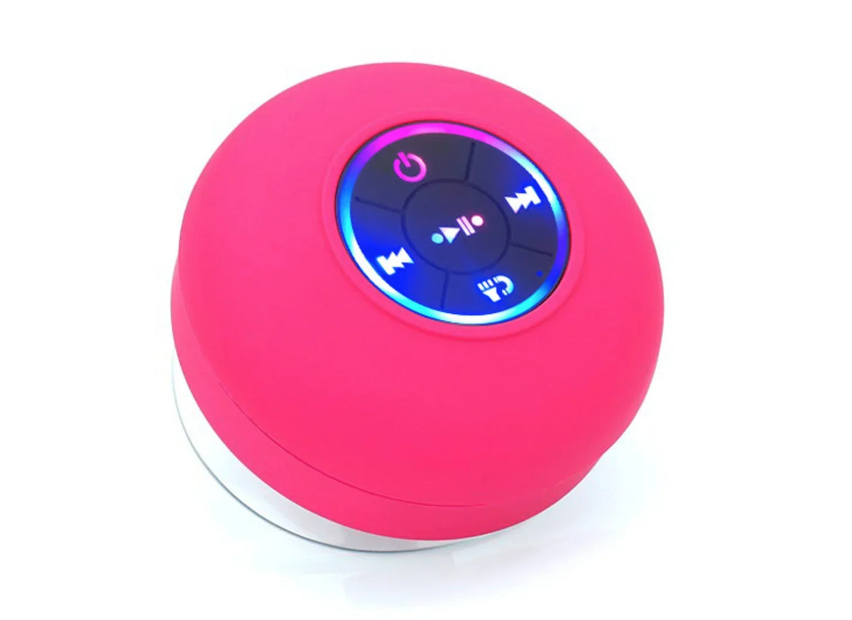 Shower Speaker | Waterproof Suction Cup Built-In Controls | Up to 8 Hours