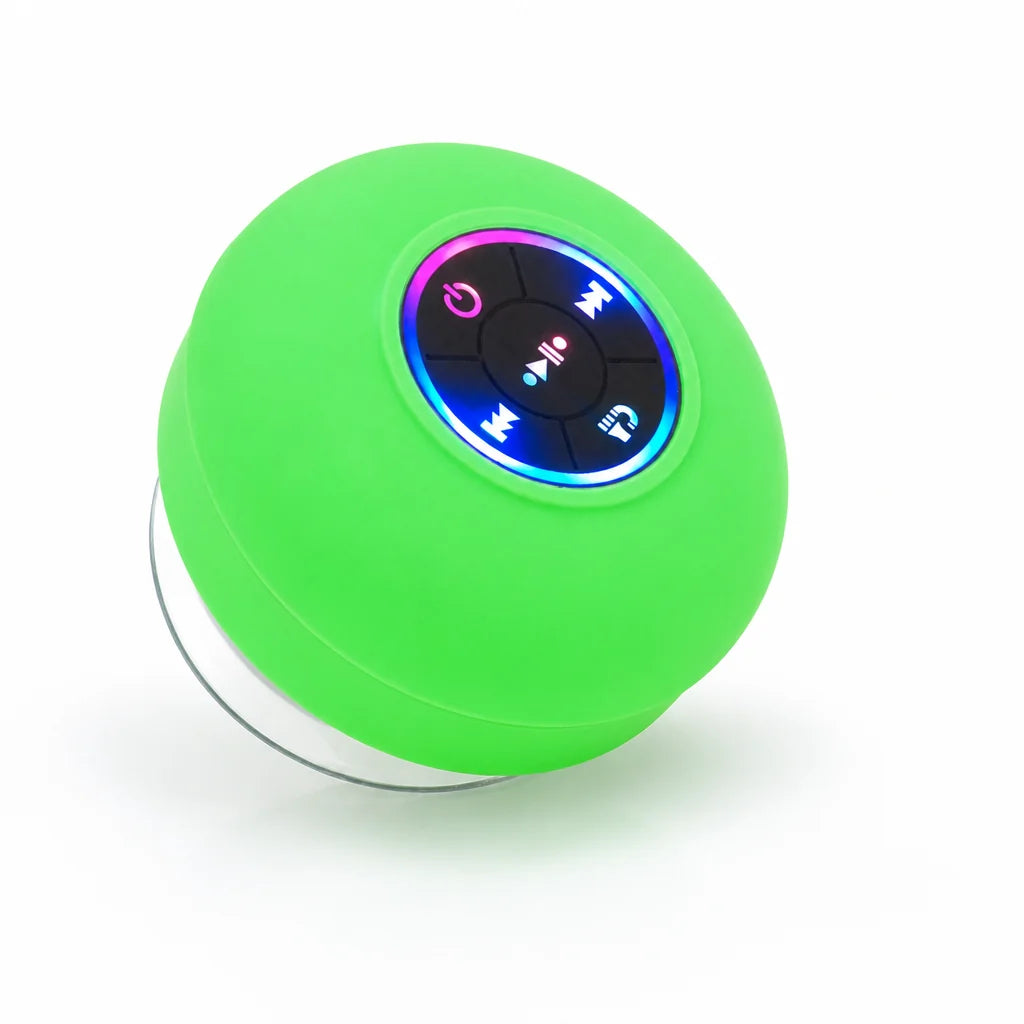 Shower Speaker | Waterproof Suction Cup Built-In Controls | Up to 8 Hours