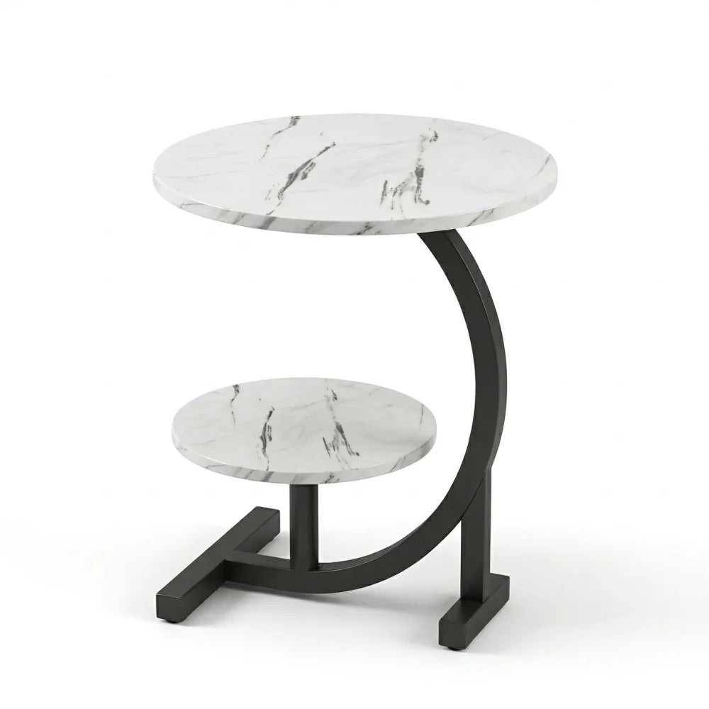 Side Table | Portable & Expandable Double-Layer | 40 x 60 cm