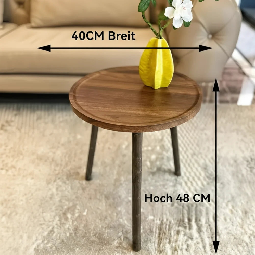 Side Table | Solid Wood & Space-Saving