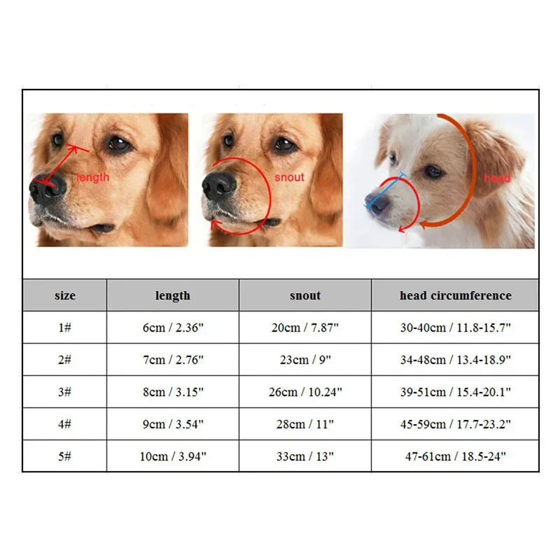 Dog Muzzle | Soft Silicone Cage Design | Adjustable Straps